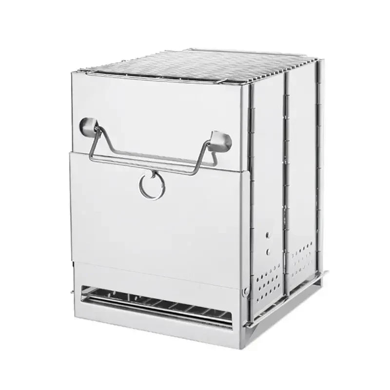 Portabelt Campingkök Rostfritt Stål - Survival Cooking