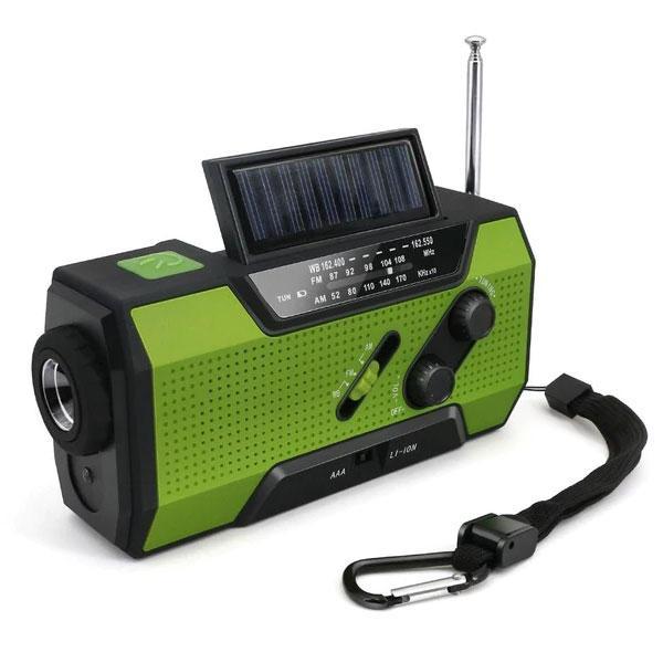 BOREAL Emergency Radio X2, nödradio för nordiska förhållanden, med solcell och vevdrift.