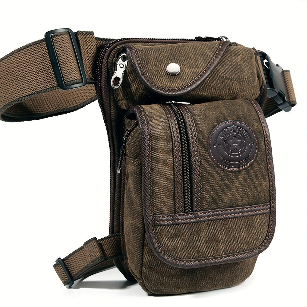 Taktisk Benväska Canvas - Justerbar Drop Leg Bag för Outdoor