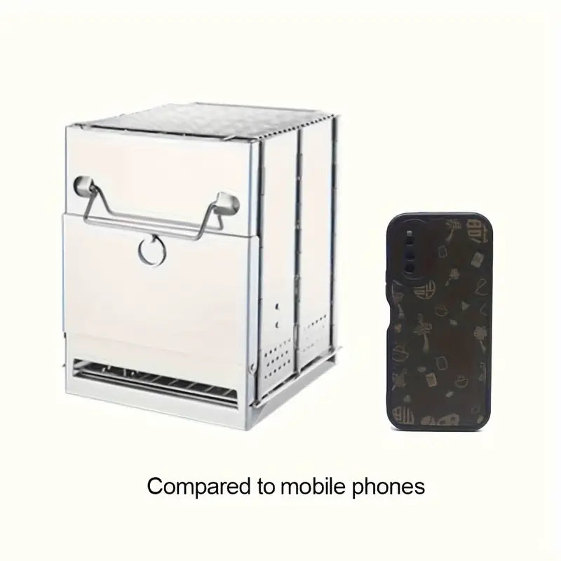 Portabelt Campingkök Rostfritt Stål - Survival Cooking