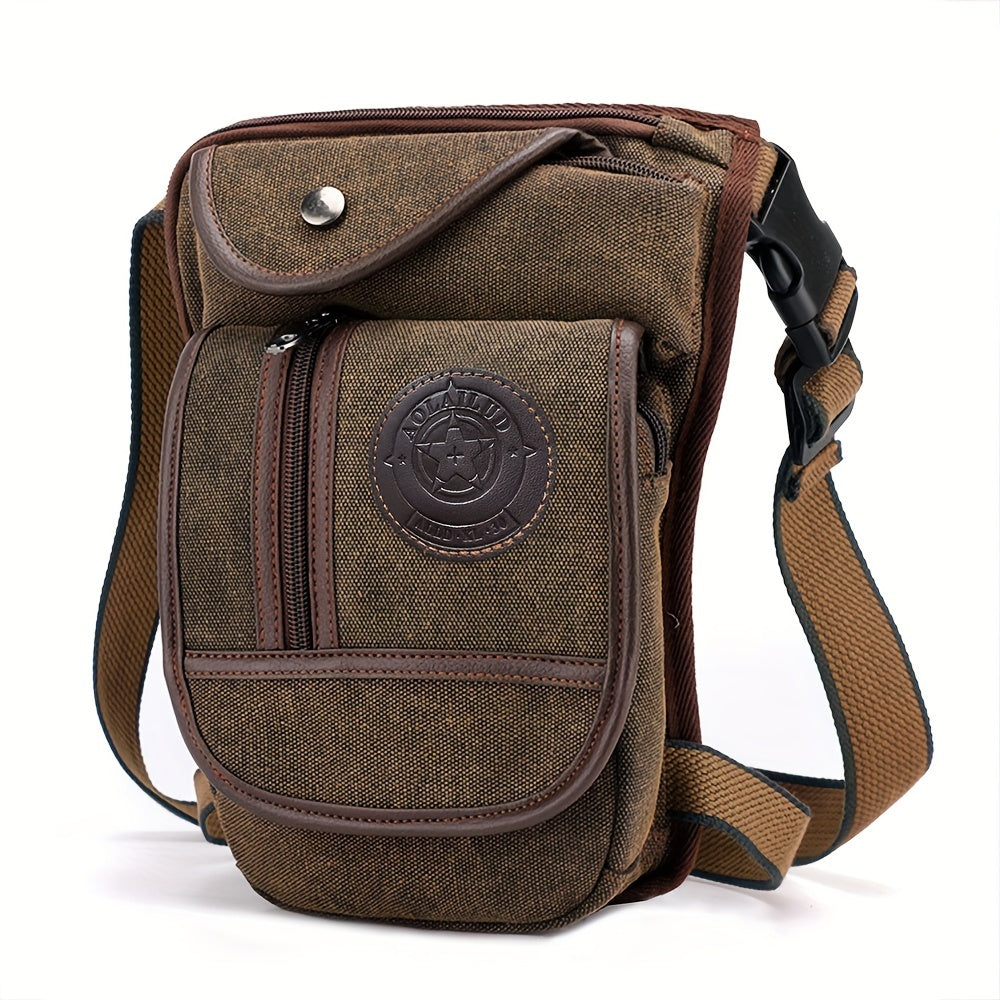 Taktisk Benväska Canvas - Justerbar Drop Leg Bag för Outdoor