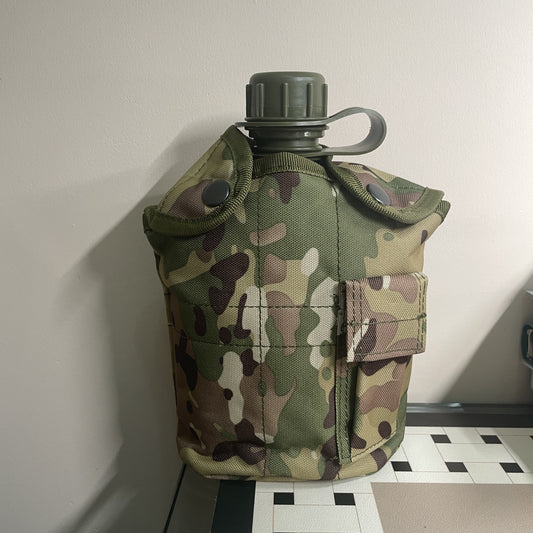 Taktisk Termos Kamouflage - Isolerad Fältflaska 304 Stål