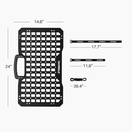 Taktisk MOLLE-panel – Bärbar Rigid Organizer för Fordon