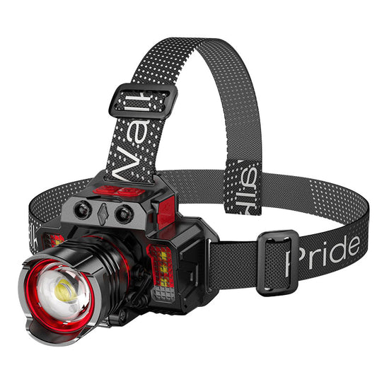 LED-pannlampa 25W – USB-laddningsbar pannlampa för friluftsliv och krisberedskap