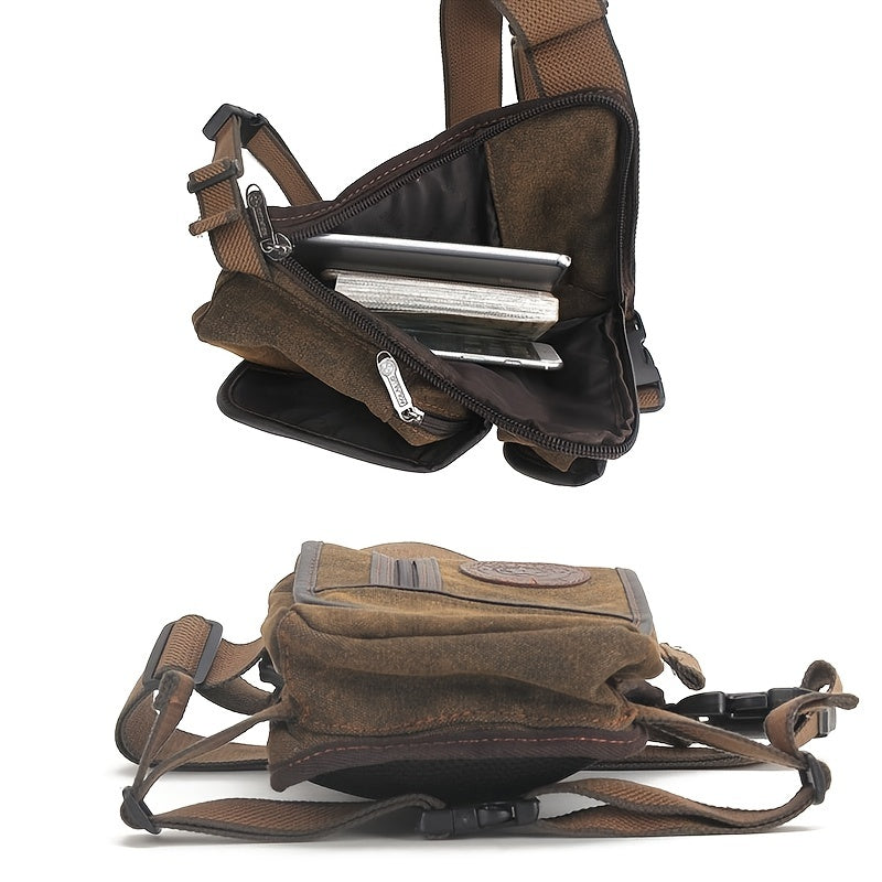 Taktisk Benväska Canvas - Justerbar Drop Leg Bag för Outdoor